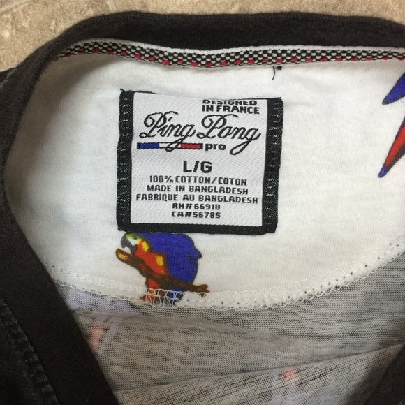 Ping Pong Black Short Sleeve Size Large T-shirt - Picture 7 of 10